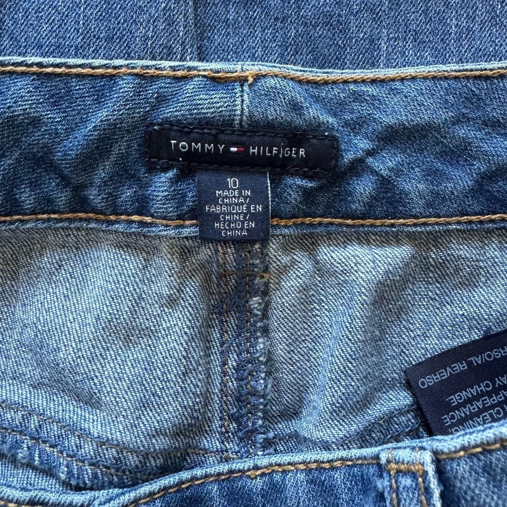 Women's Tommy Hilfiger Blue Ankle Cropped Jeans Denim Straight Fit Size 10 - Picture 3 of 5